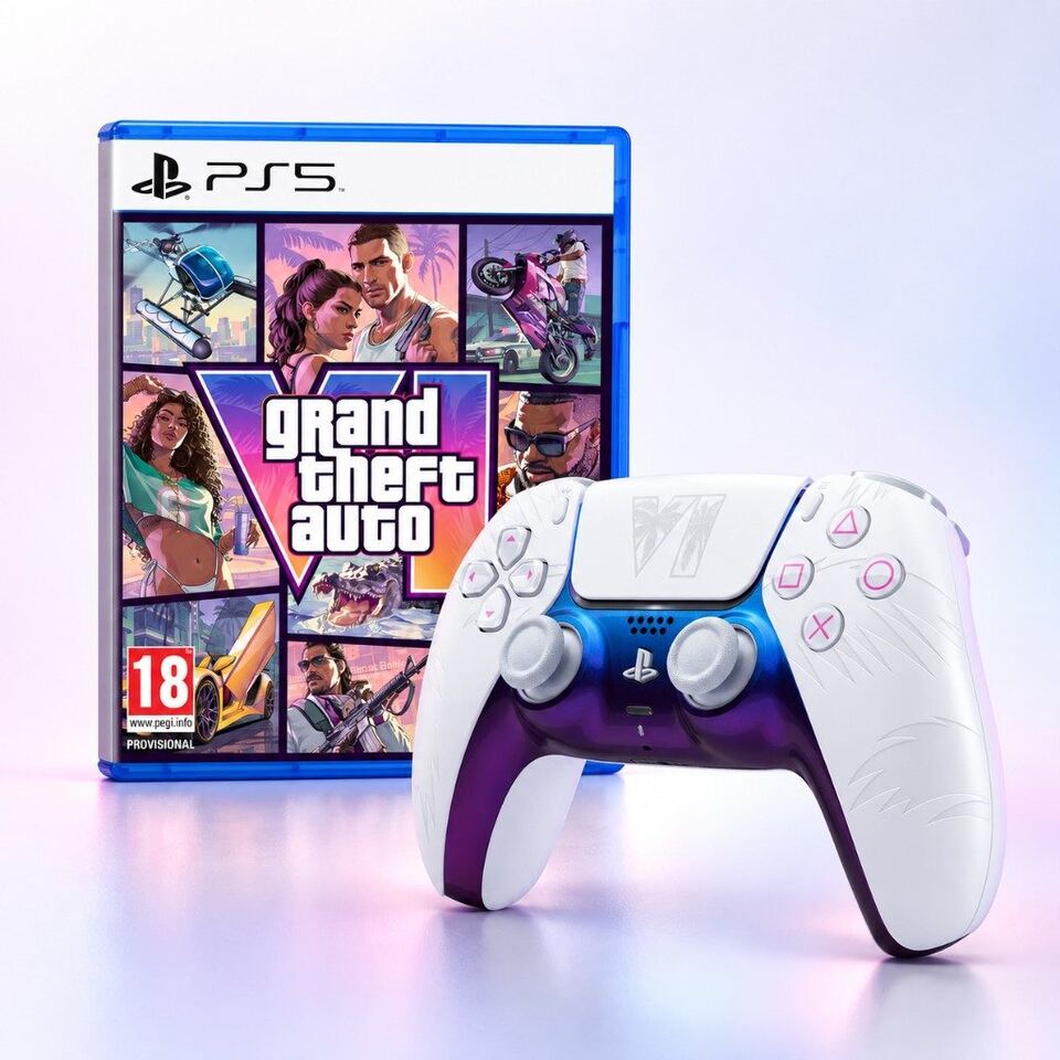 Pack Grand Theft Auto VI per PS5 — gioco e DualSense bianco
