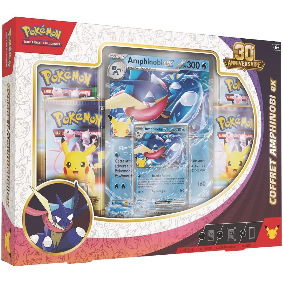 Pokémon 30° anniversario — Box Greninja-ex (ed. francese)