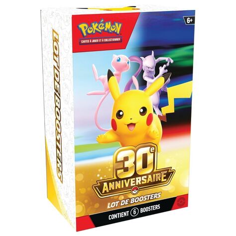 Pokémon 30° anniversario — Bundle 6 buste (ed. francese)