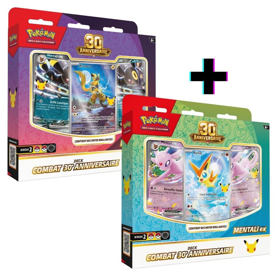 Pokémon 30° anniversario — Coppia di mazzi da battaglia (ed. francese)