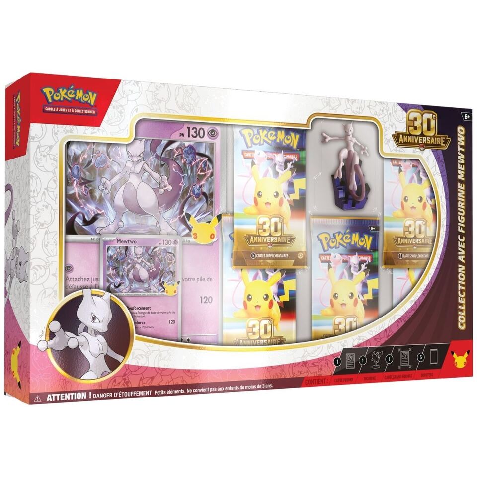 Pokémon 30° anniversario — Box figure Mewtwo (ed. francese)