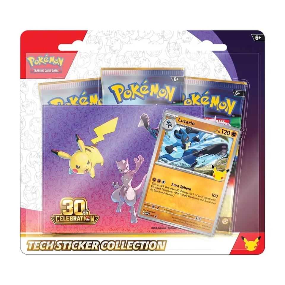 Pokémon 30° anniversario — Tech Sticker Collection Lucario