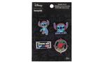 Loungefly Disney Stitch Gamer 4-Piece Pin Set Game Evolution Exclusive