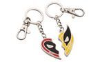 Marvel Deadpool and Wolverine Best Friends Heart Magnetic Keychain Set Game Evolution Exclusive