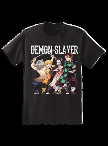 Demon Slayer Cast Unisex Black Short Sleeve T-Shirt
