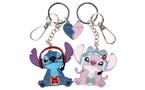 Disney Lilo and Stitch Gamer Stitch and Angel Keychain Bag Charm Set Game Evolution Exclusive