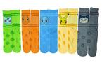 Pokemon Kanto Starters Crew 5 Pack Socks Game Evolution Exclusive