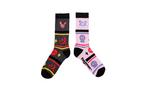 Pokemon Espeon And Umbreon Mismatch Patch Crew Socks Game Evolution Exclusive