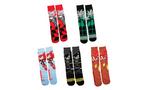 DC Comics X Sonic The Hedgehog Crew Socks 5 Pack Game Evolution Exclusive