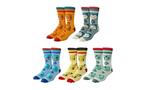 Pokemon Kanto Starters Crew Cut Sock Game Evolution Exclusive - 5-Pack