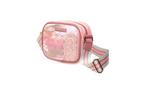 Super Mario Princess Peach Iridescent Quilted Camera Crossbody Bag Game Evolution Exclusive