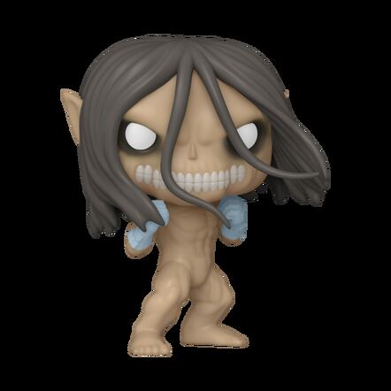 Funko POP! Animation: Attack on Titan Eren Jaeger 4.6-in Glow-in-the-Dark Vinyl Bobblehead Figure Game Evolution Exclusive