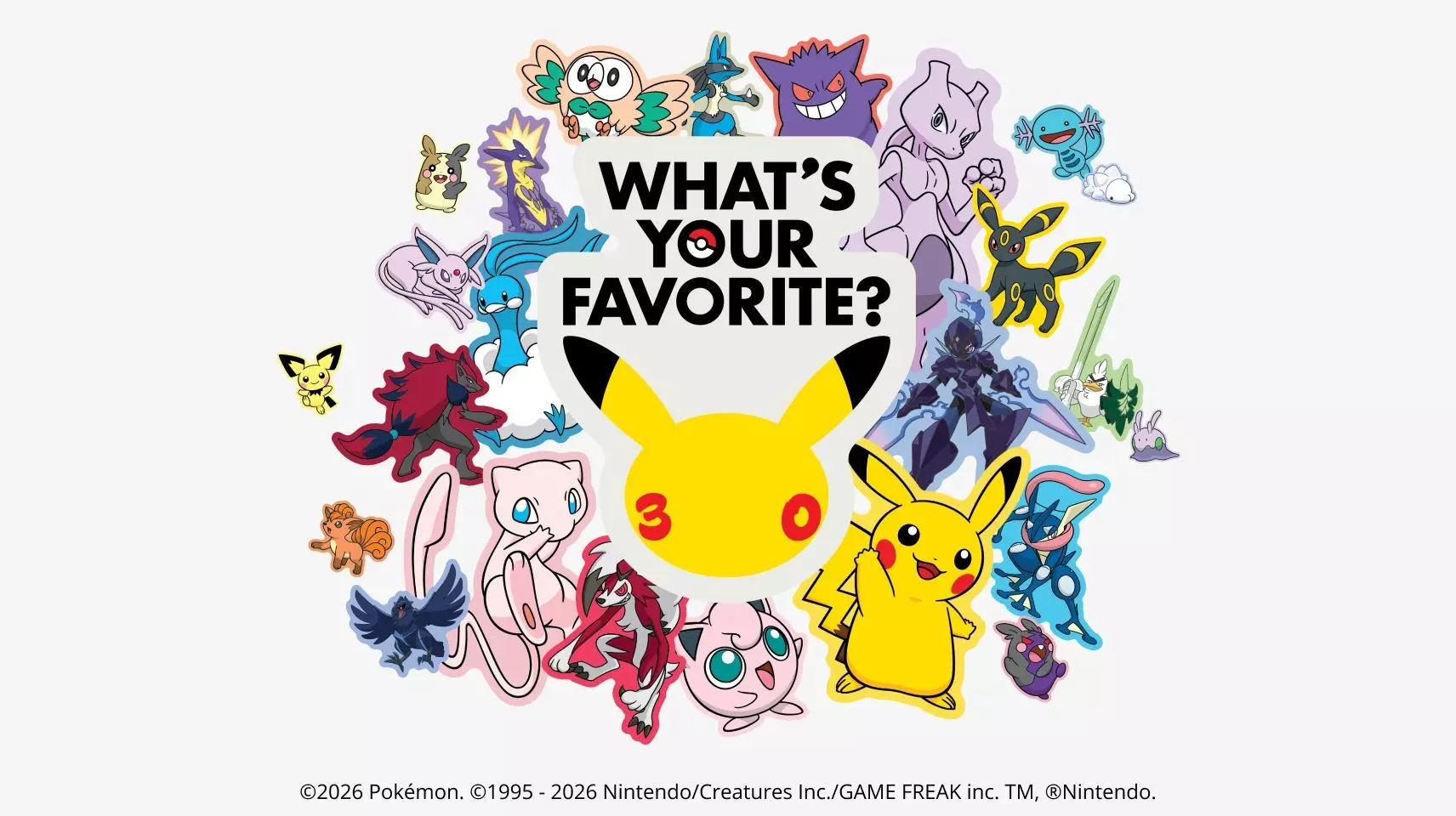 Game Evolution Midnight Release: Pokémon 30° anniversario