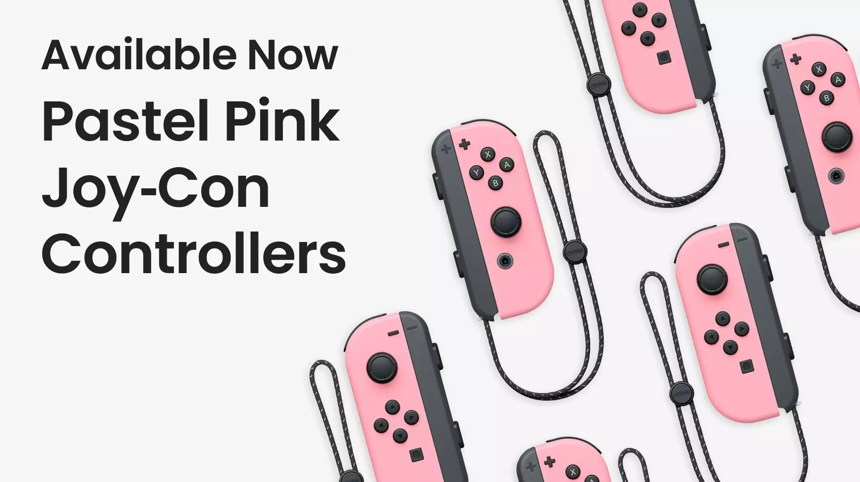 Pastel Pink Joy Con Controller